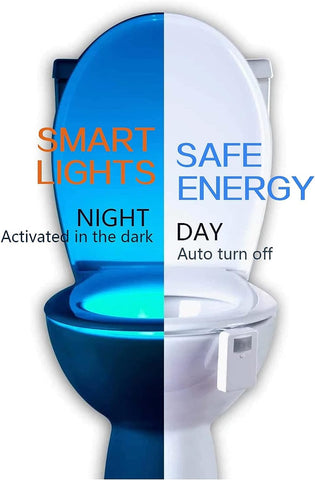 Toilet Night Lights - 16-Color LED Nightlight with Motion 2 Pack Sensor