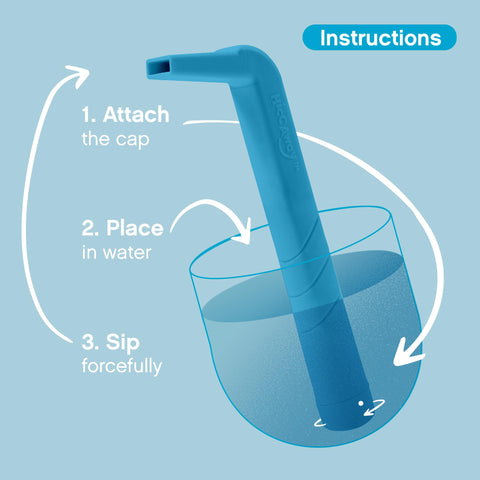HiccAway Hiccup Straw - Stops Hiccups Fast!