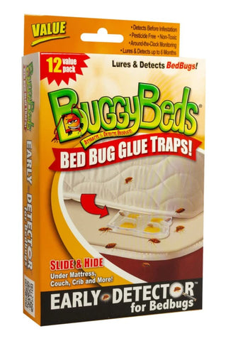 BuggyBeds Bed Bug Glue Traps - 12 Pack