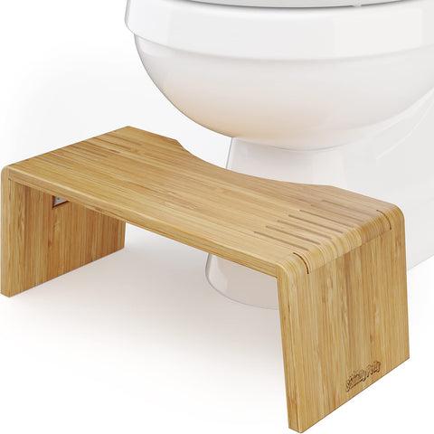 Squatty Potty Oslo Folding Bamboo Toilet Stool - 7 Inches