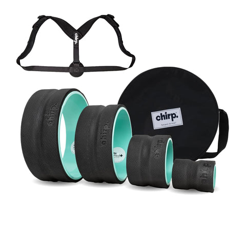 Ultimate Back & Neck Bundle, 4-Pack Chirp Wheel & Posture Corrector