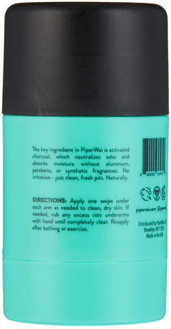 PiperWai Natural Mini Deodorant w/Activated Charcoal