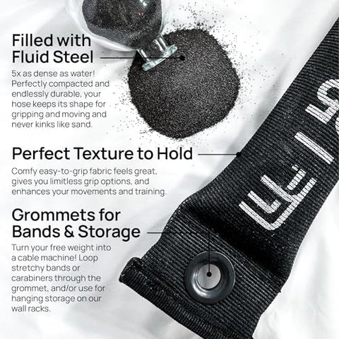 FitFighter 35lb Steelhose - 5-in-1 Free Weight