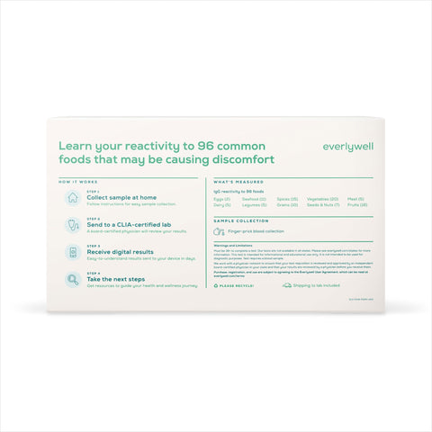 Everlywell Food Sensitivity Test - 96 Foods