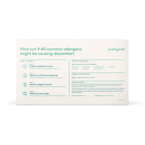 Everlywell Indoor & Outdoor Allergy Test - at Home