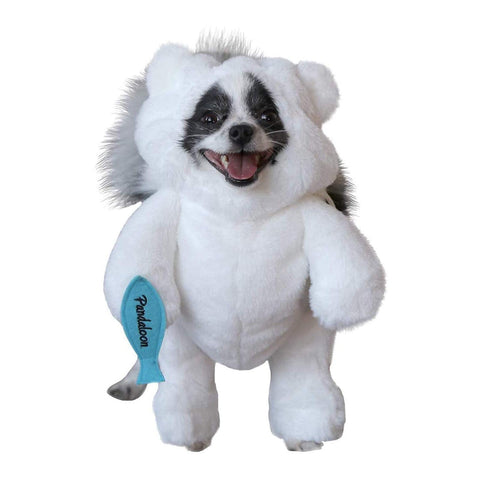 Pandaloon Polar Bear Dog Pet Costume, White (Size 1, 13-14.5" Height)