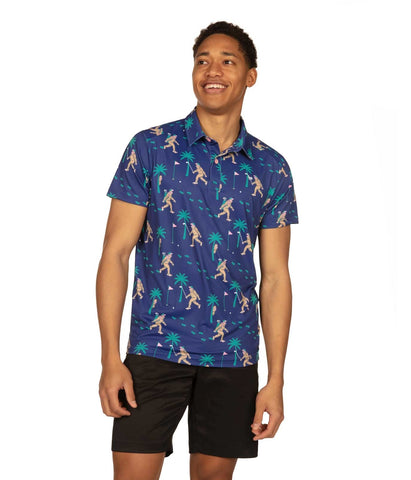 Tipsy Elves Sasquatch Shredder Golf Polo, X-Large