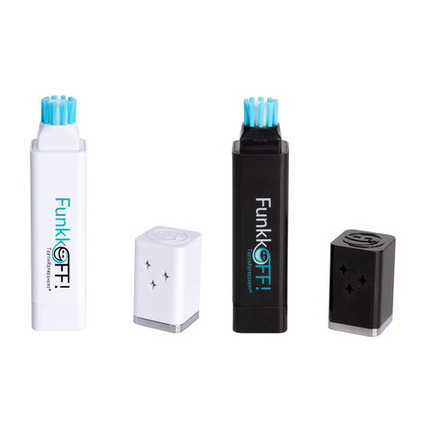 TeethRefreshers Reusable Travel Toothbrush + Toothpaste, Peppermint