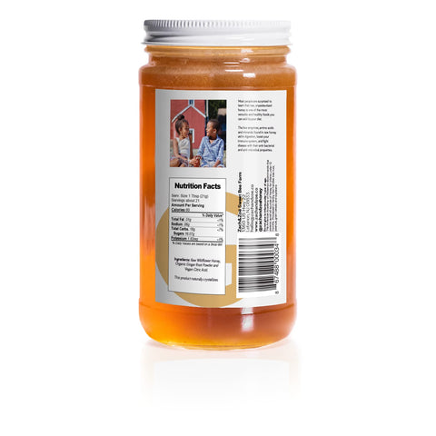 Unfiltered Raw Ginger Honey by Zach & Zoe Sweet Bee Farm (16oz)