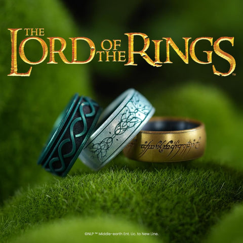 Enso Rings Lord of the Rings Silicone Rings - Arwen's Evenstar, Size 9