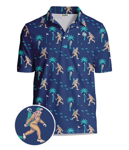 Tipsy Elves Sasquatch Shredder Golf Polo, X-Large