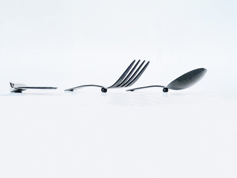 iFork BLK Collection Serving Set - 3 Pieces (iFork iSpoon iKnife)