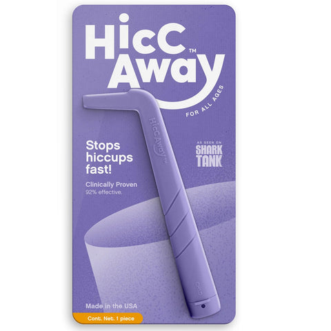 HiccAway Hiccup Straw - Stops Hiccups Fast!