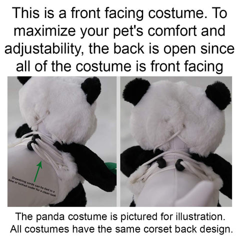 Pandaloon Polar Bear Dog Pet Costume, White (Size 1, 13-14.5" Height)
