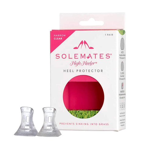 Solemates High Heel Protectors - Clear Narrow Stoppers - Crystal Clear