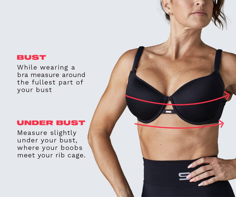 SHEFIT Flex Sports Bra, Medium Impact, Black, Large