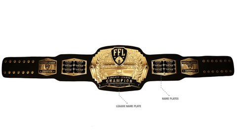 TrophySmack Fantasy Football Championship Belt - Gold