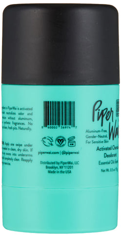 PiperWai Natural Mini Deodorant w/Activated Charcoal