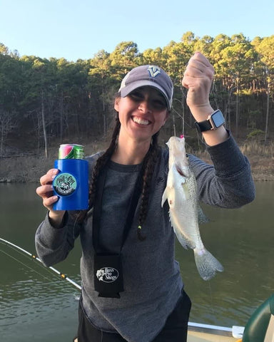 Chill-N-Reel Can Cooler, Blue Classic