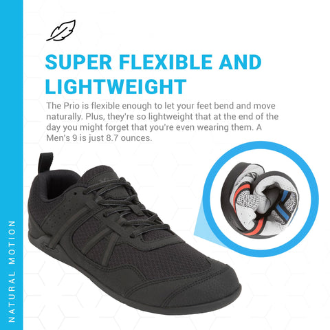 Xero Shoes Prio Men's Barefoot Shoes - Black, Size 11