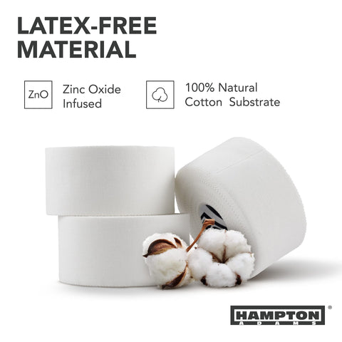 Hampton Adams 3-Pack White Athletic Sports Tape