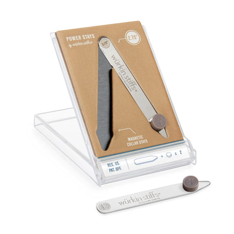 Power Stays Magnetic Collar Stays by Würkin Stiffs | 1 Pair - 2.75"