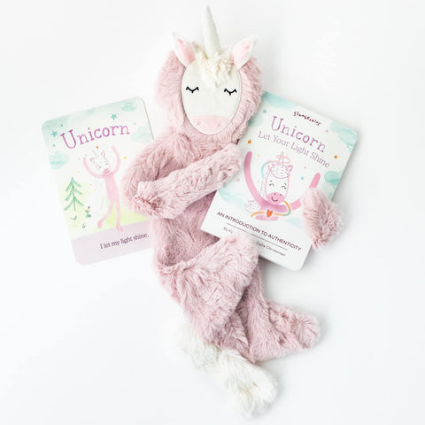 Slumberkins 14" Unicorn Snuggler, Card & Storybook Set