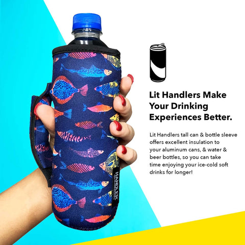 Lit Handlers Neoprene Water Bottle Sleeve - Sea Foam Green