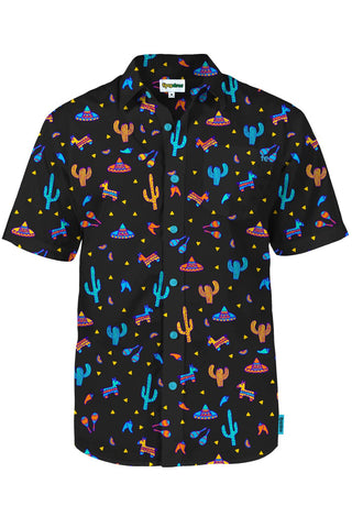 Tipsy Elves Men's Vacation Fiesta Hawaiian Shirt, Large