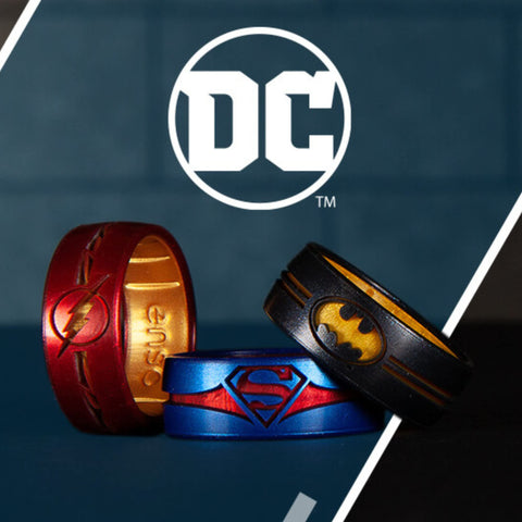 Enso Rings DC Comics Collection Silicone Ring - Batman, Size 14