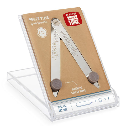 Power Stays Magnetic Collar Stays by Würkin Stiffs | 1 Pair - 2.75"