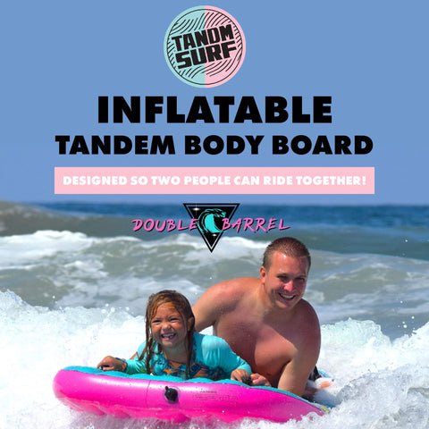 TANDM SURF Double Barrel Inflatable Bodyboard