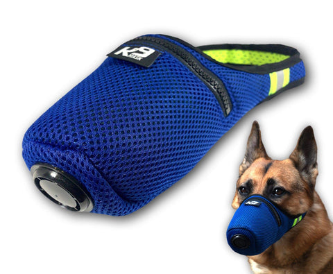 K9 Mask® Air Filter Mask for Dogs, Blue (Large)