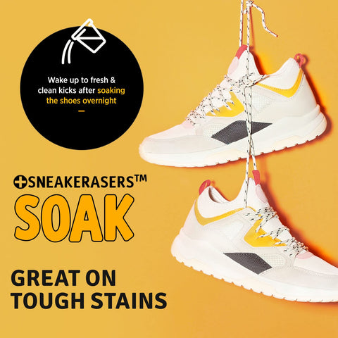 SneakERASERS Overnight Soak, Shoe and Sneaker Cleaner, 5 Pack