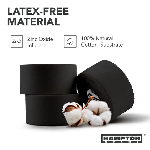 Hampton Adams 3-Pack Black Athletic Sports Tape