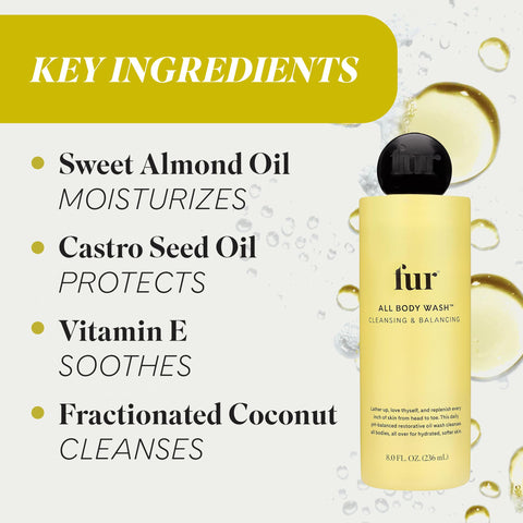 Fur All Body Wash- PH-Balancing Oil Body Wash - 8 FL OZ