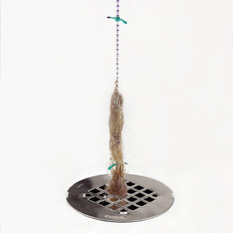 DrainWig Shower Drain Hair Catcher - Flower Design - 2 Pack