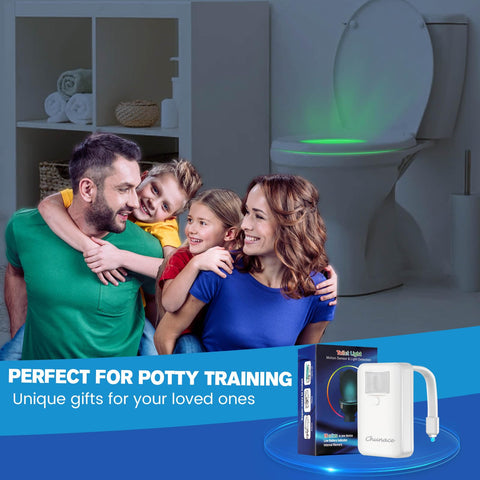 Toilet Night Lights - 16-Color LED Nightlight with Motion 2 Pack Sensor