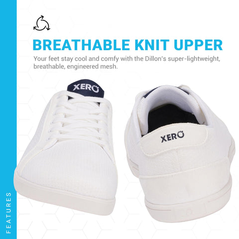 Xero Shoes Men's Dillon, White, 12