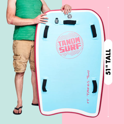 TANDM SURF Inflatable Tandem Bodyboard - 2 Person