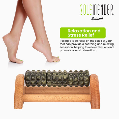 Solemender Cooling Foot Massager Natural Jade Bundle