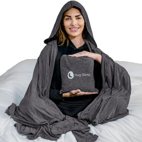 Hug Sleep Wrap - Wearable Blanket with Hoodie