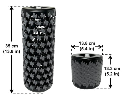 Collapsible Foam Roller, Gray