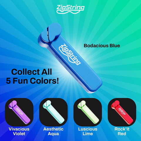 ZipString - String Rope Launcher Fidget Toy (Bodacious Blue)