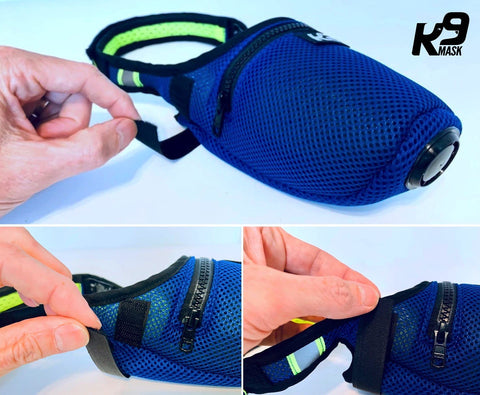 K9 Mask® Air Filter Mask for Dogs, Blue (Large)