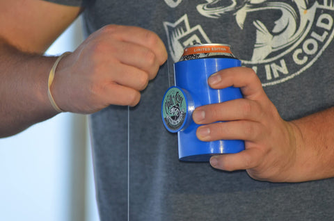 Chill-N-Reel Can Cooler, Blue Classic