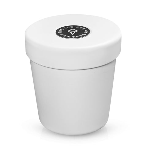 The Ice Cream Canteen - Insulated Ice Cream Pint Cooler - Coconut White
