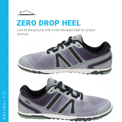 Xero Shoes Women's HFS II Road Running Shoes | Asphalt/Alloy, Size 7.5