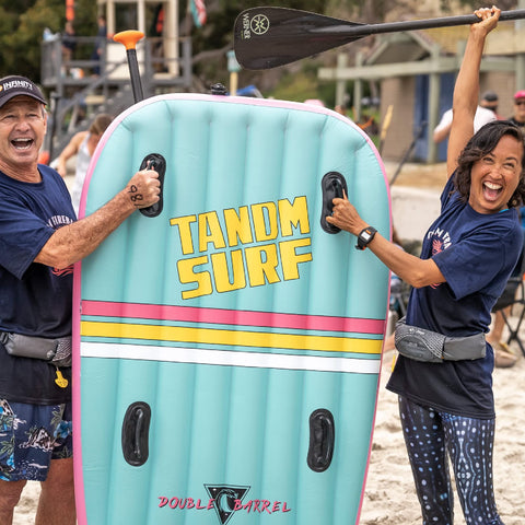 TANDM SURF Double Barrel Inflatable Bodyboard