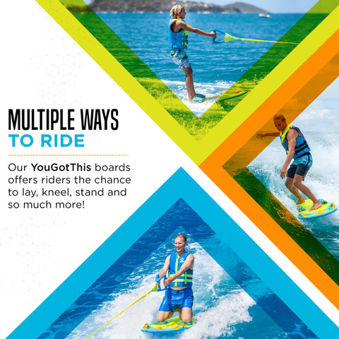 ZUP You Got This 2.0 Board - All-in-One Water Sports Board (Blue)